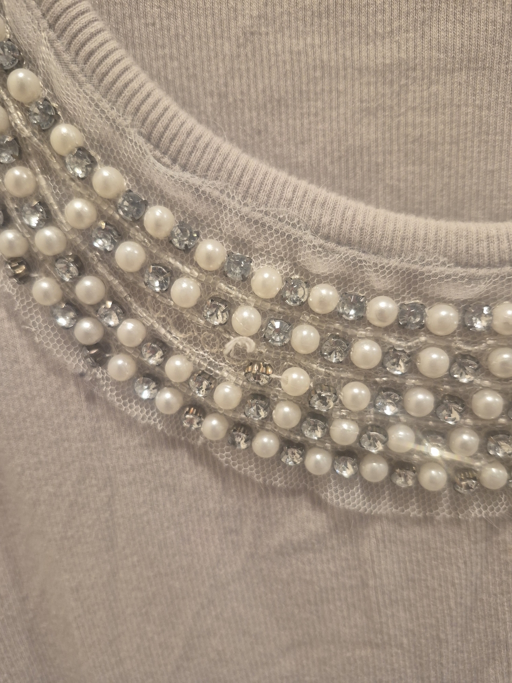 INC Embellished Scoop Neck Tank Top - Cream - Picture 2 of 4